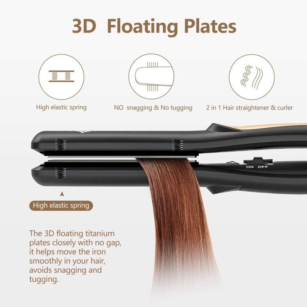 $86.99 Hair Straightener Titanium Plate 4/5 Mini Flat Iron,Perfect Travel Size - Picture 4 of 9